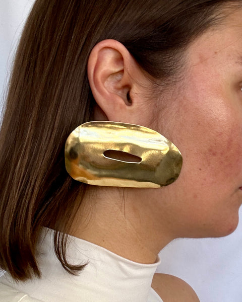 Horizontal Sculpture Earrings