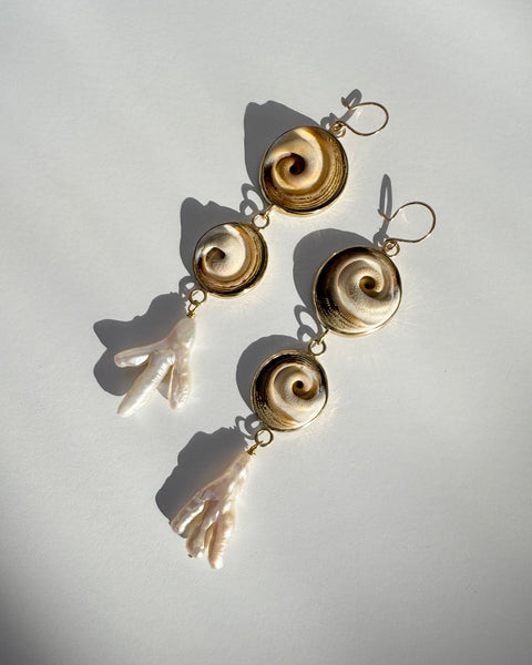 Shell Drop Earrings