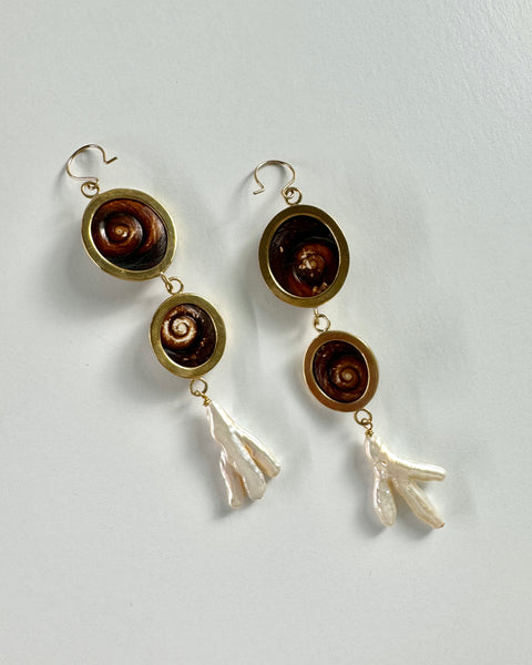 Shell Drop Earrings