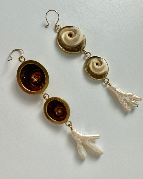 Shell Drop Earrings