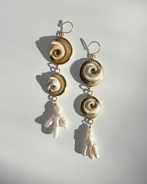 Shell Drop Earrings