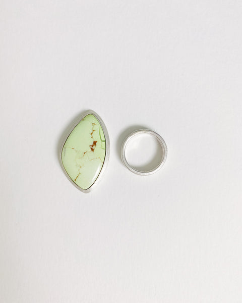 Abstract Lemon Chrysophrase Statement Ring