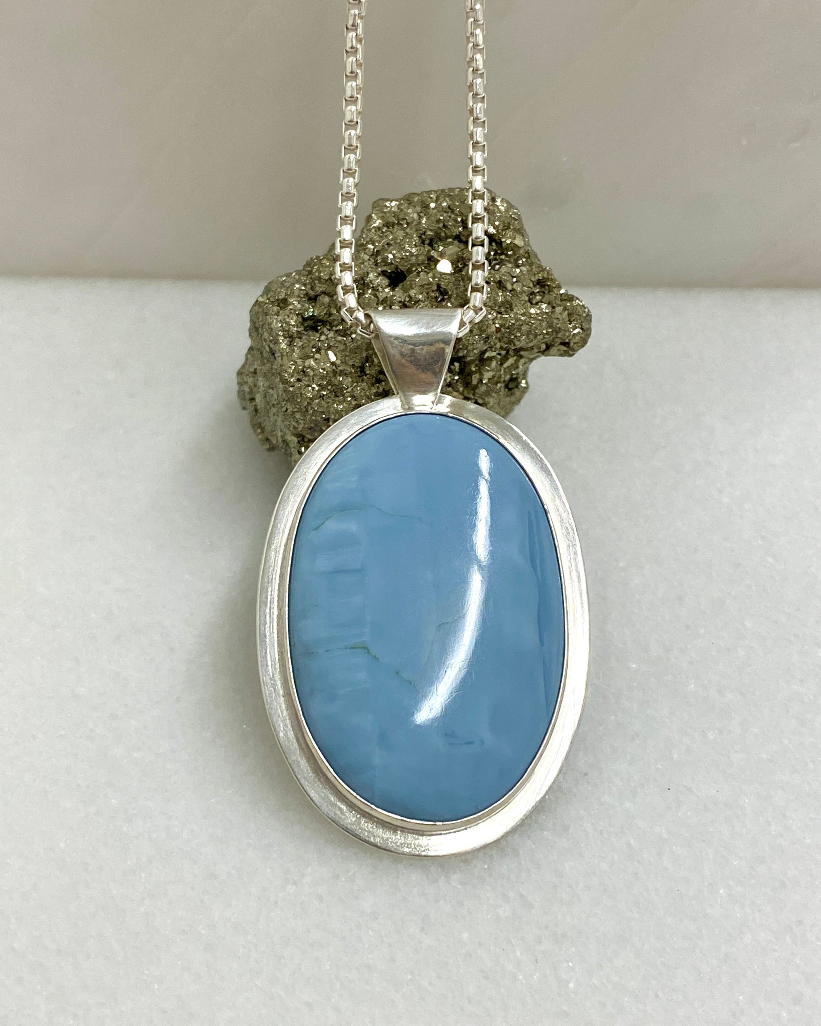 Blue Opal Statement Necklace