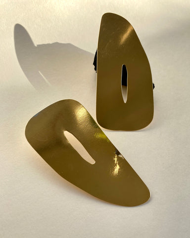 Asymmetrical Sculpture Earrings